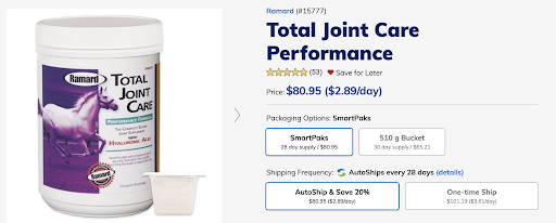 Ramard Total Joint Care Performance